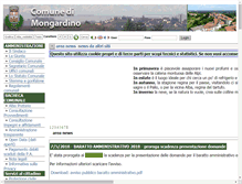 Tablet Screenshot of comune.mongardino.at.it